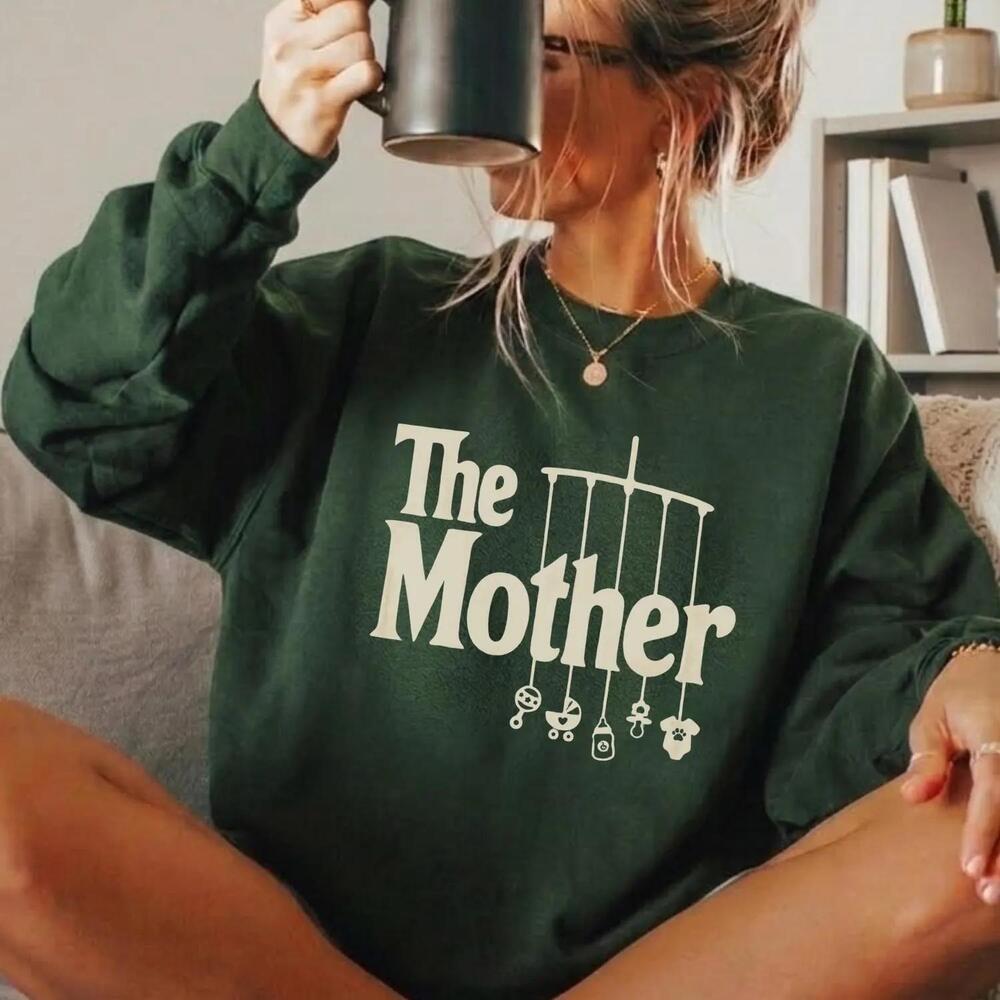 The Mother Sweatshirt Aesthetic Minimalist New Mom Hoodie - Picture 1 of 4